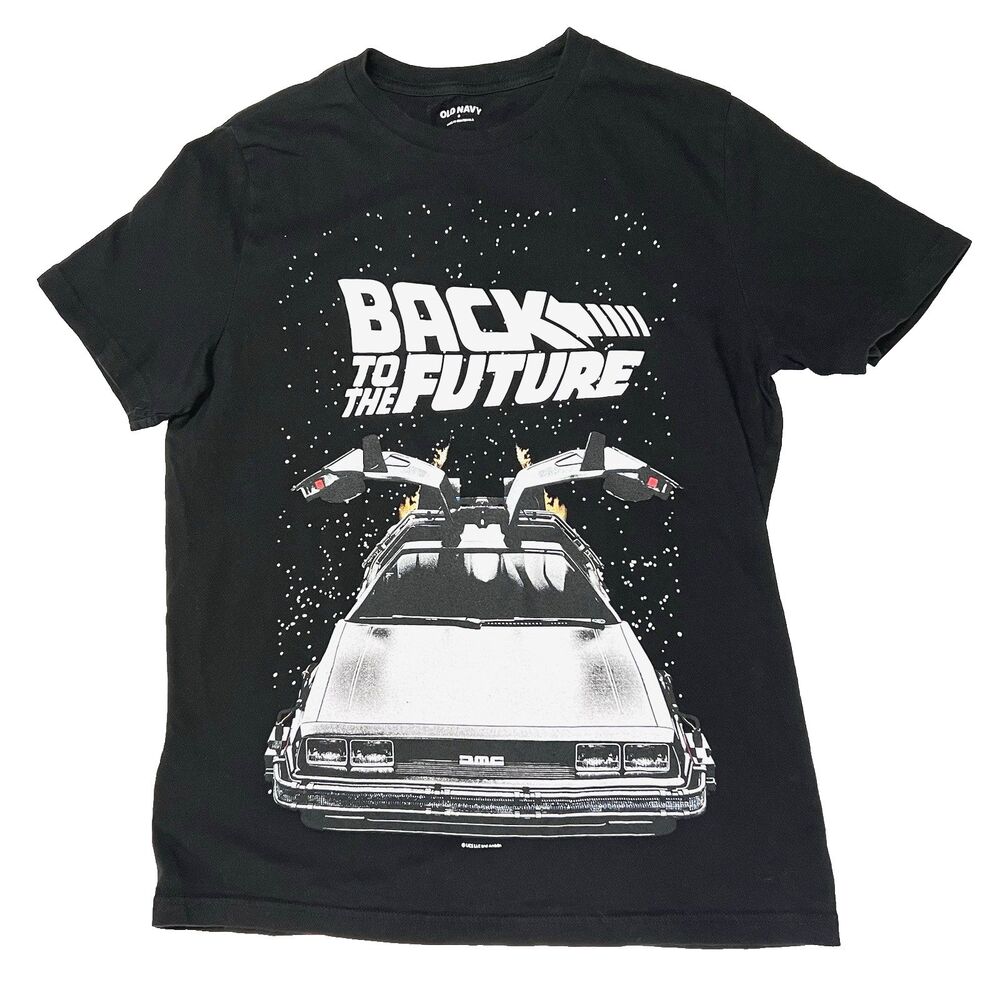 Old Navy Back to the Future Shirt Graphic T-shirt DeLorean Movie 80s Size Small